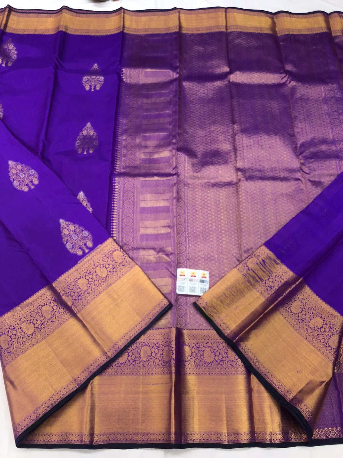Kanchipuram Pure Silk Saree Bridal Indian Kanjivaram Sari SPK342