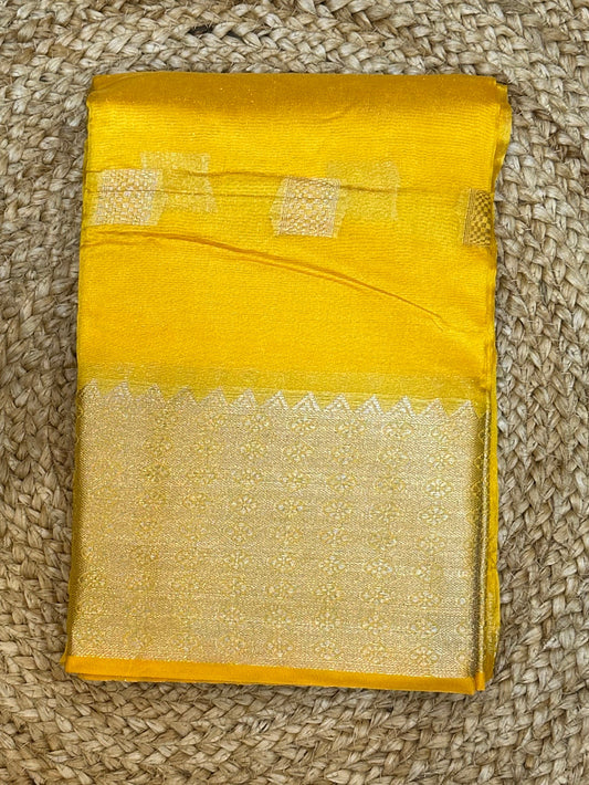 Yellow Sari Indian Saree S26