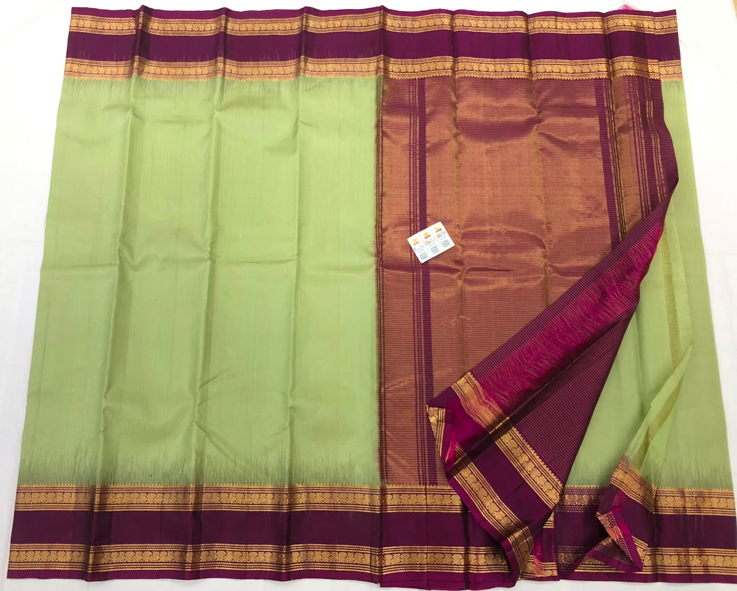 Kanchipuram Pure Silk Saree Bridal Indian Kanjivaram Sari SPK335