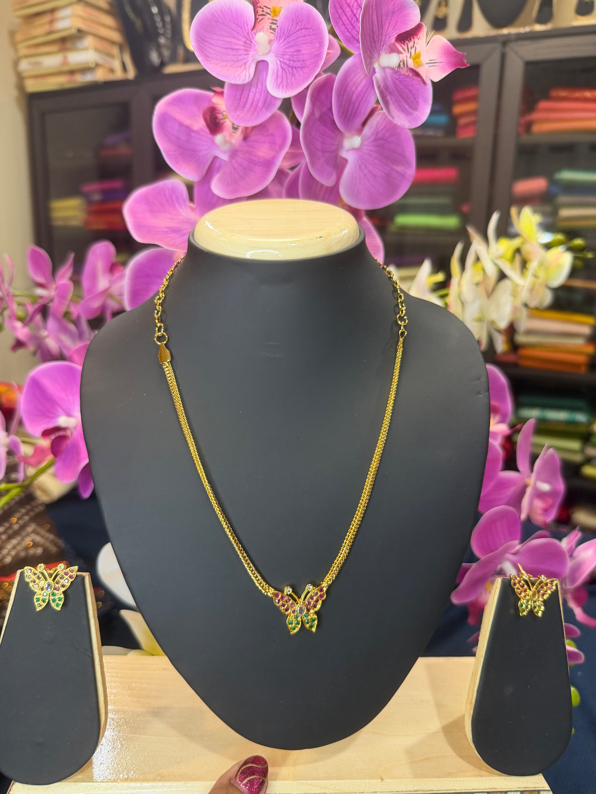 Premium Quality Indian Necklace & Earrings set Jewellery Set N100