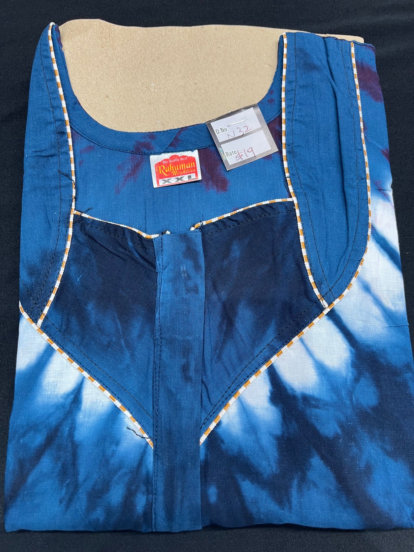 2XL size Indian Cotton Nighty Nightgown NI33