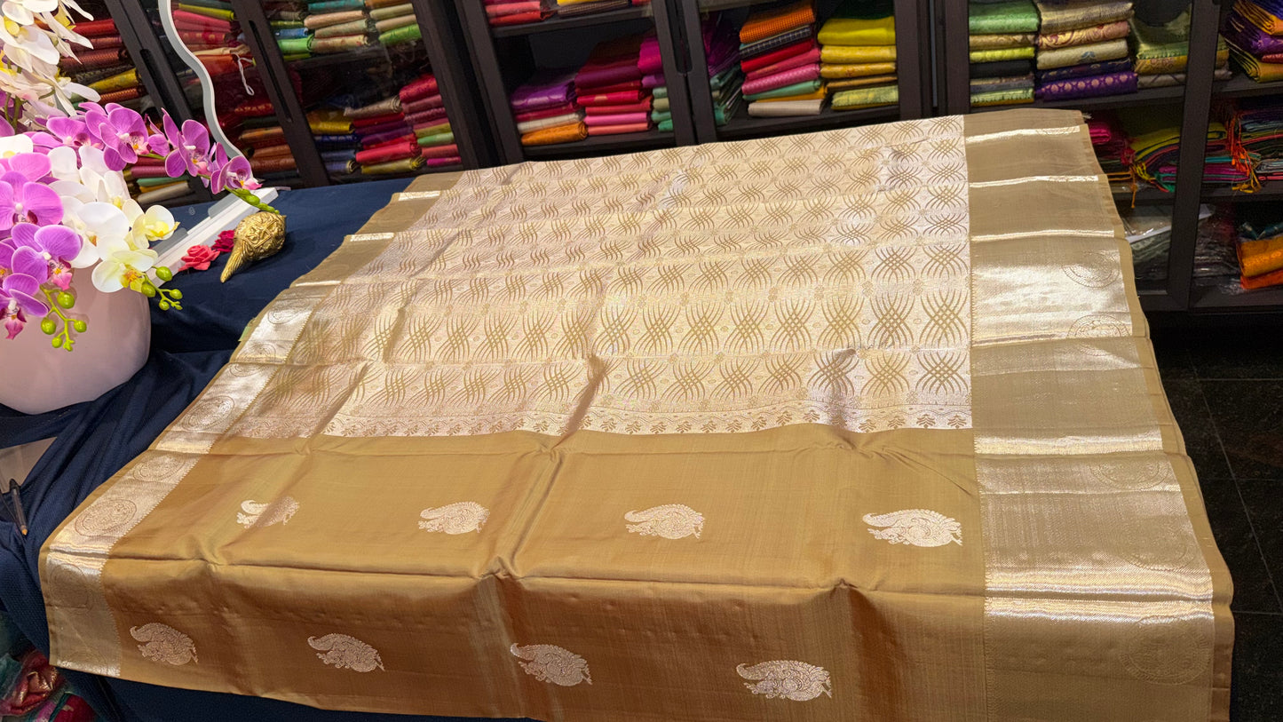 Kanchipuram Pure Silk Saree Kanjivaram Sari| SPK100