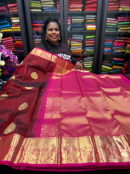 Bridal Kanchipuram Pure Silk Saree Kanjivaram Sari SPK464
