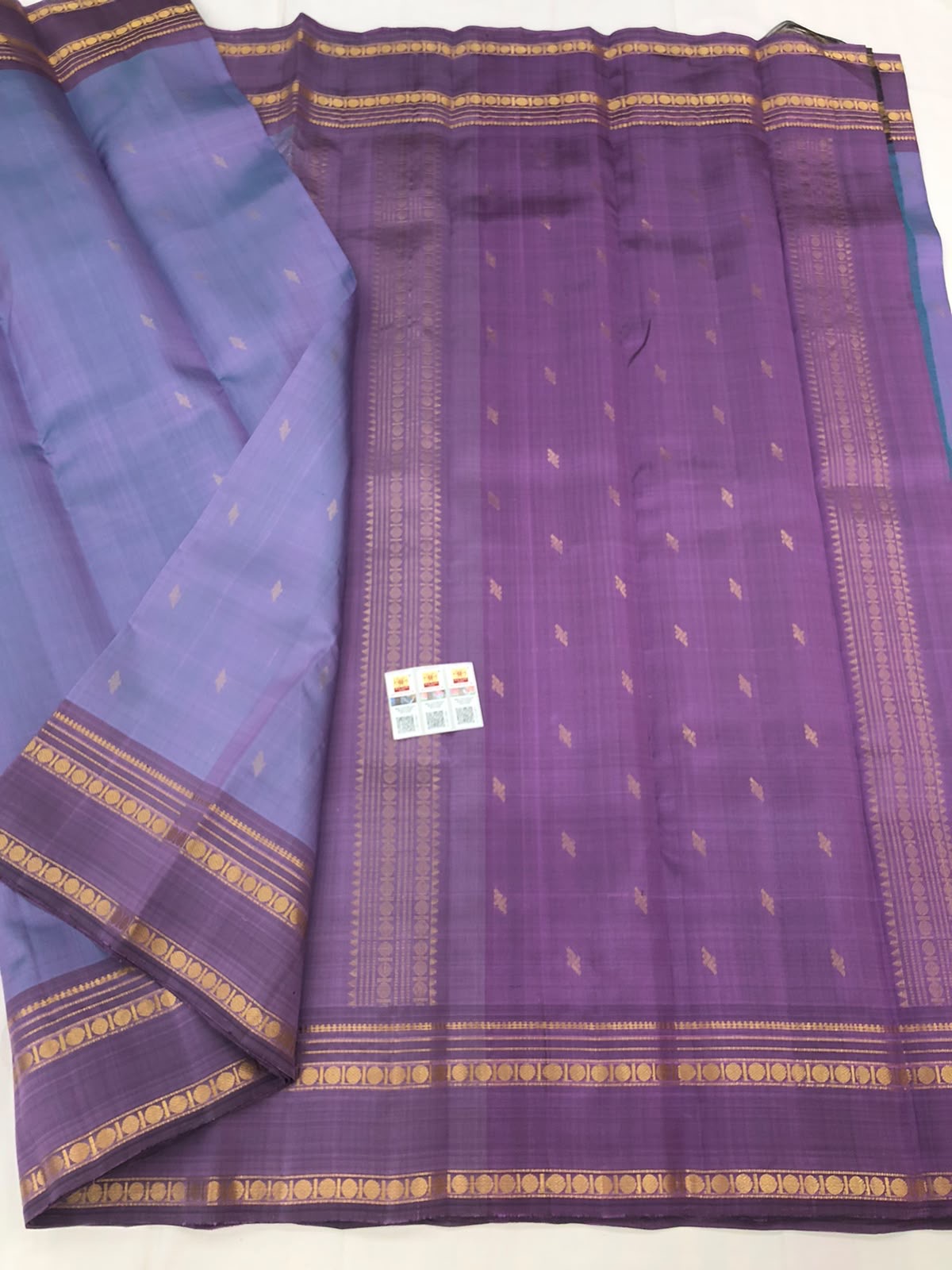 Vintage Kanchipuram Pure Silk Saree Bridal Indian Kanjivaram Sari SPK328