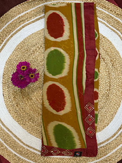 Casual wear Sari Indian Chiffon Saree S110