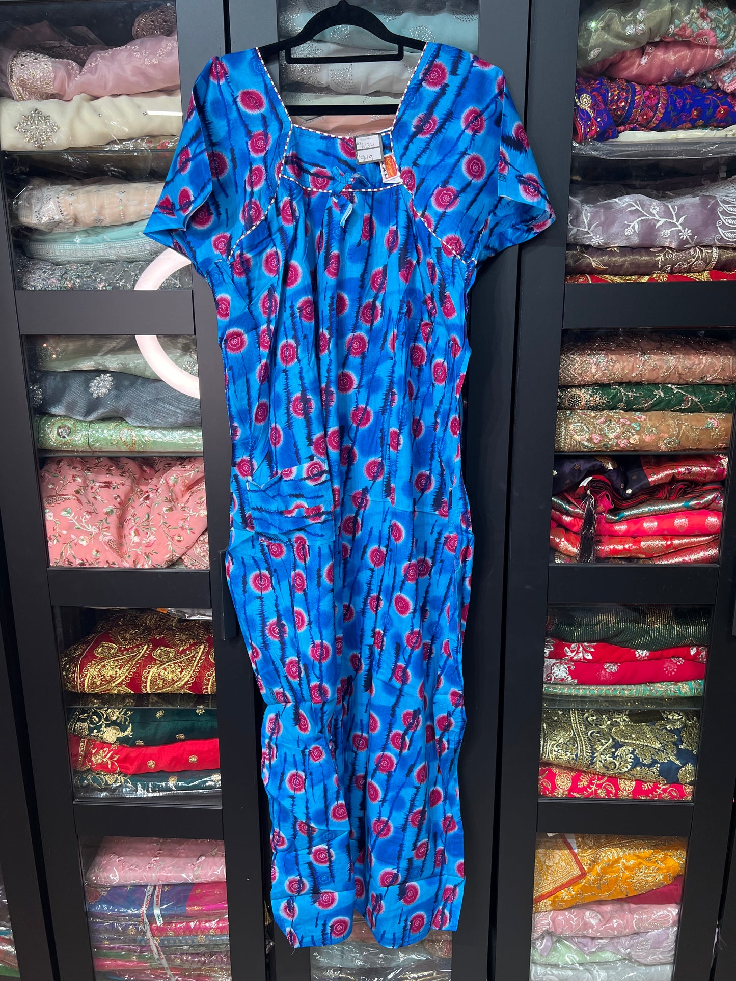 Free size Indian Cotton Nighty Nightgown NI34