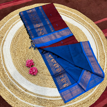Kalyani Silk Cotton Traditional Sari South Indian Saree S140