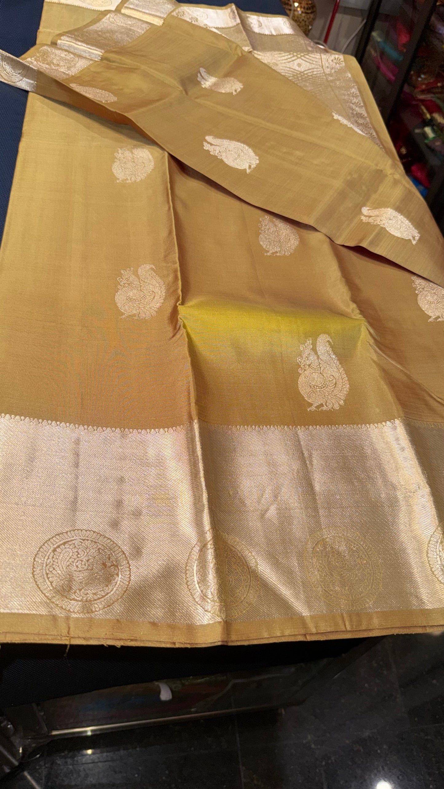Kanchipuram Pure Silk Saree Kanjivaram Sari| SPK100