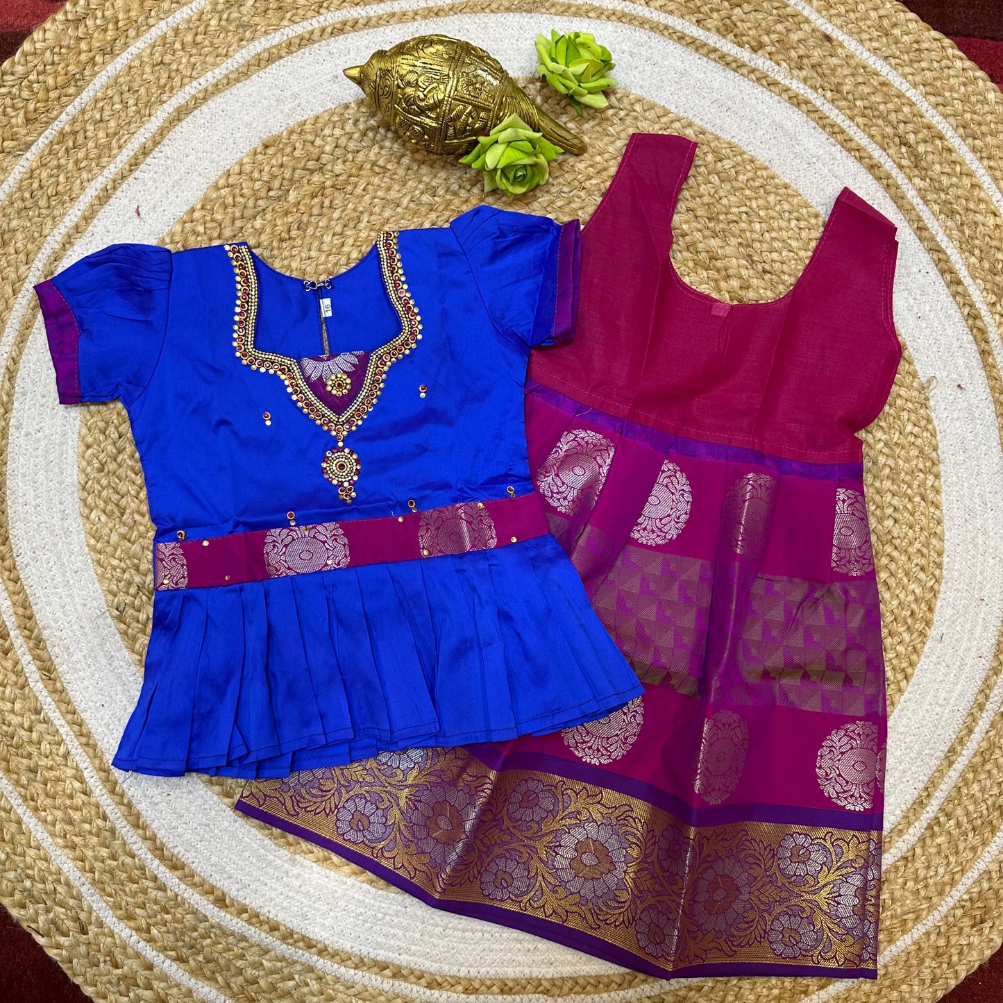 Indian Lehenga Pattu Pavadai Sattai Skirt Top G21