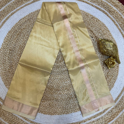 Men’s South Indian Vesti Ashai Silk Vetti Dhotti Sandalwood V26