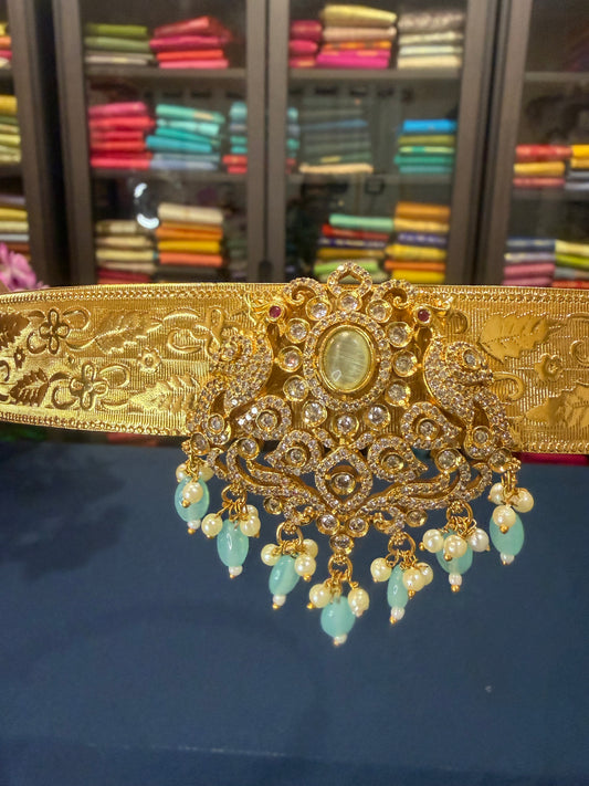 Brass Bridal Waist Chain Sari Belt Kamarbandh W3