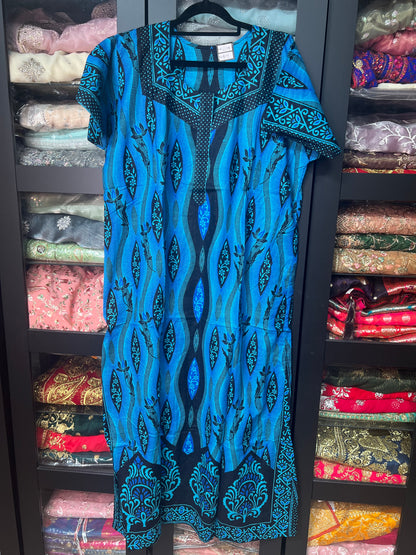 Free size Indian Cotton Nighty Nightgown NI19