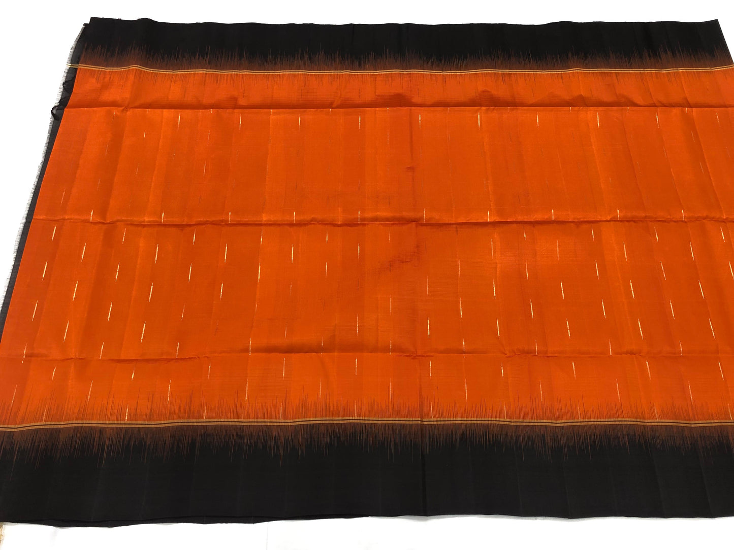 Kanchipuram Pattu Soft Silk Saree Pure Silk Bridal Sari Orange | SS9
