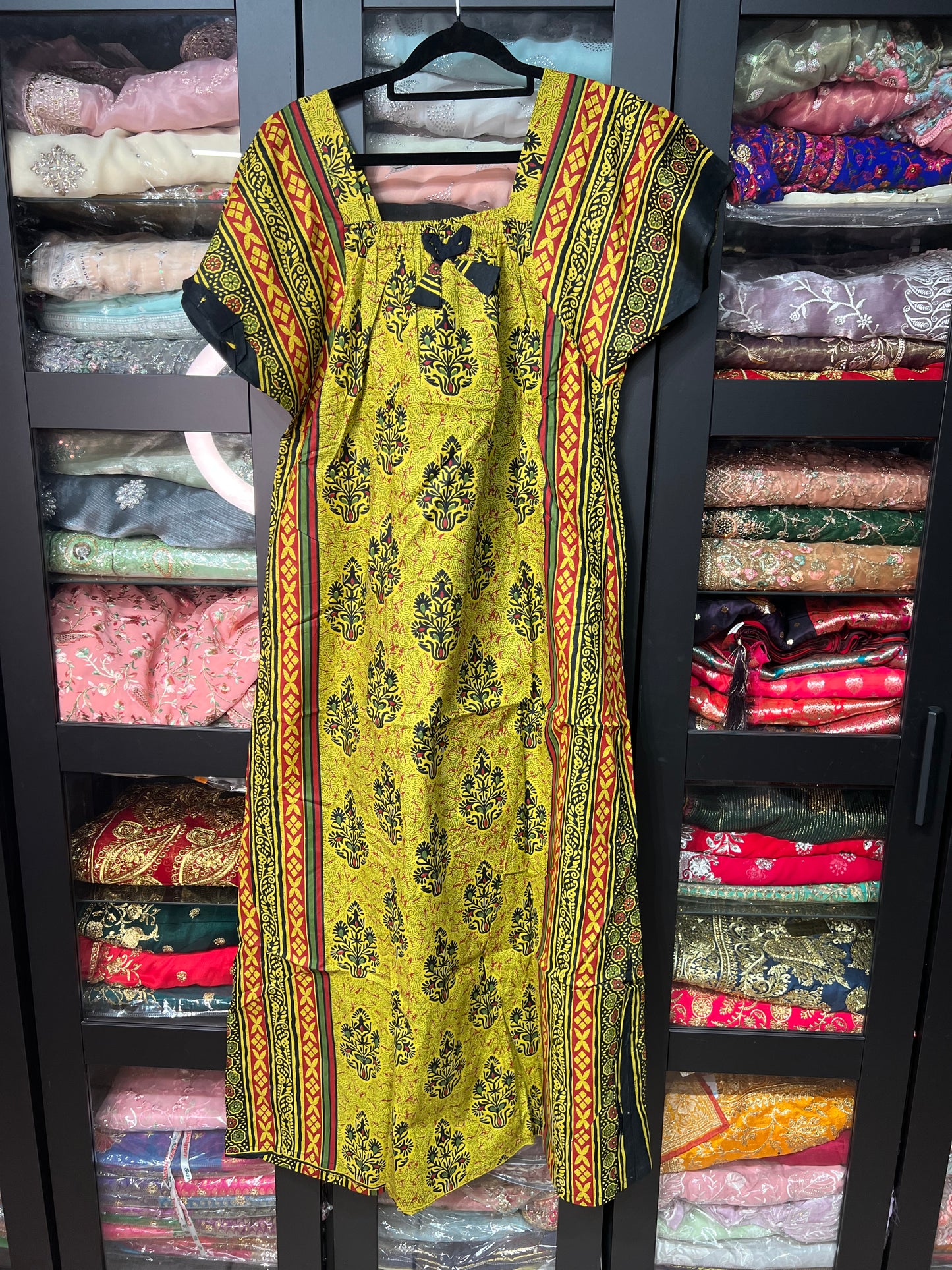 Free size Indian Cotton Nighty Nightgown NI25