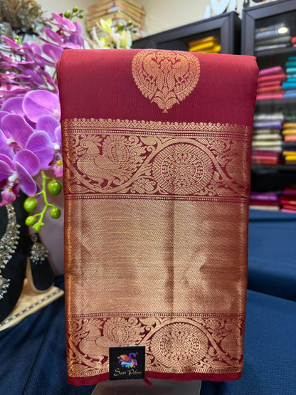 Kanchipuram Pure Silk Saree Kanjivaram Sari| SPK080