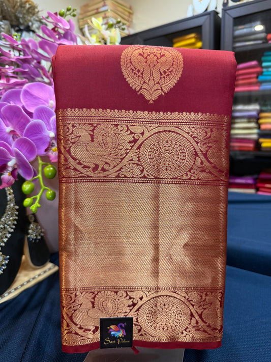 Kanchipuram Pure Silk Saree Kanjivaram Sari| SPK080