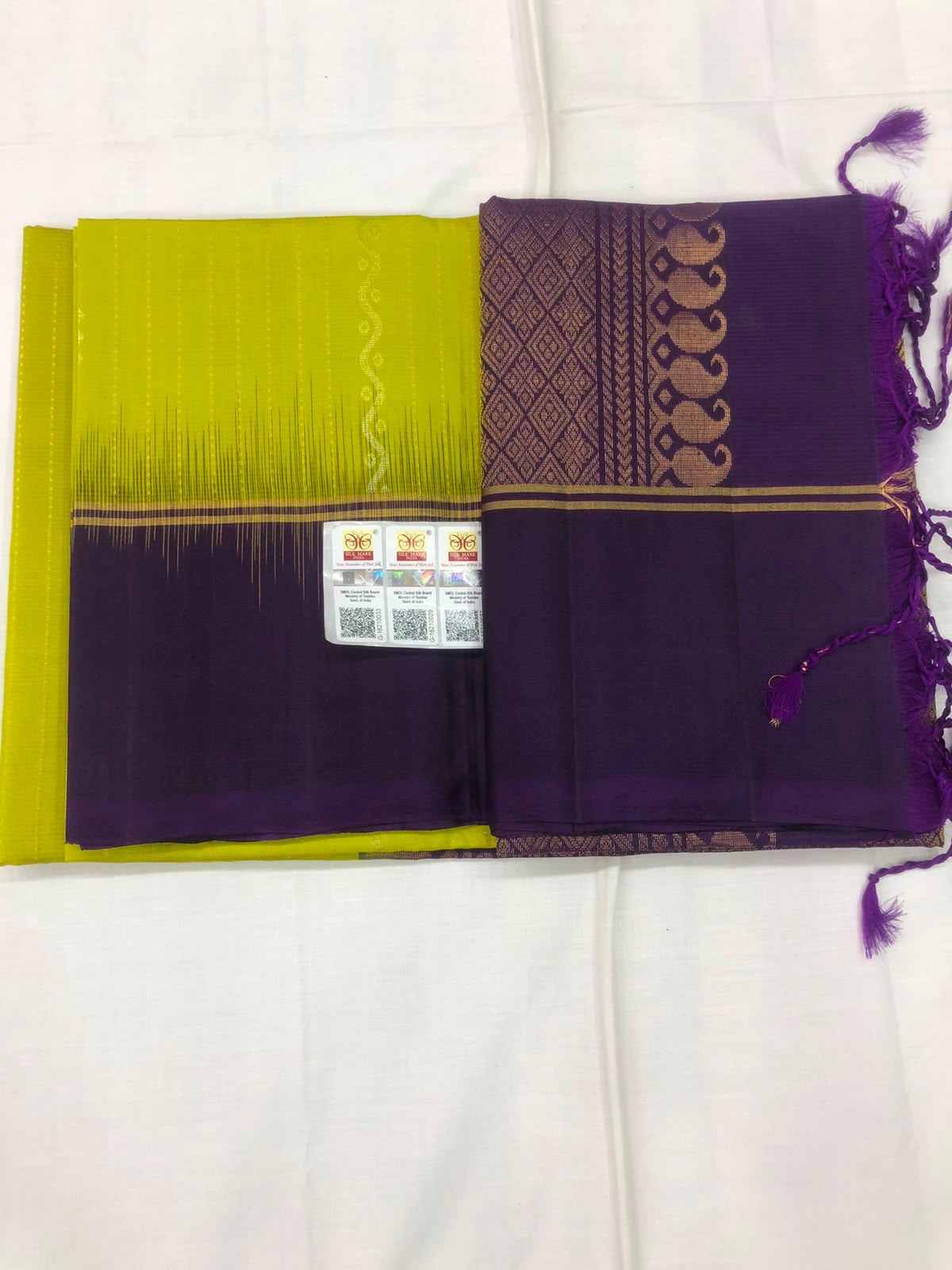 Kanchipuram Pattu Soft Silk Indian Saree Pure Silk Sari Green| SS27