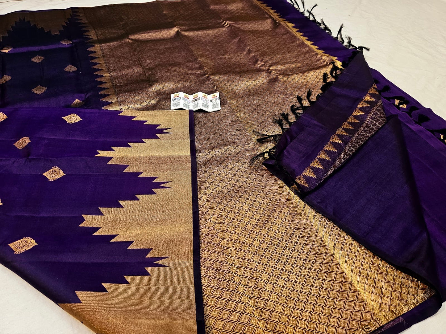 Kanchipuram Pure Silk Saree Bridal Indian Kanjivaram Sari SPK320