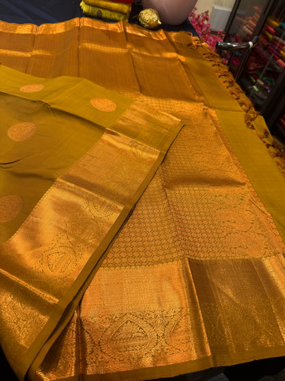 Kanchipuram Pure Silk Saree Bridal Kanjivaram Sari SPK240