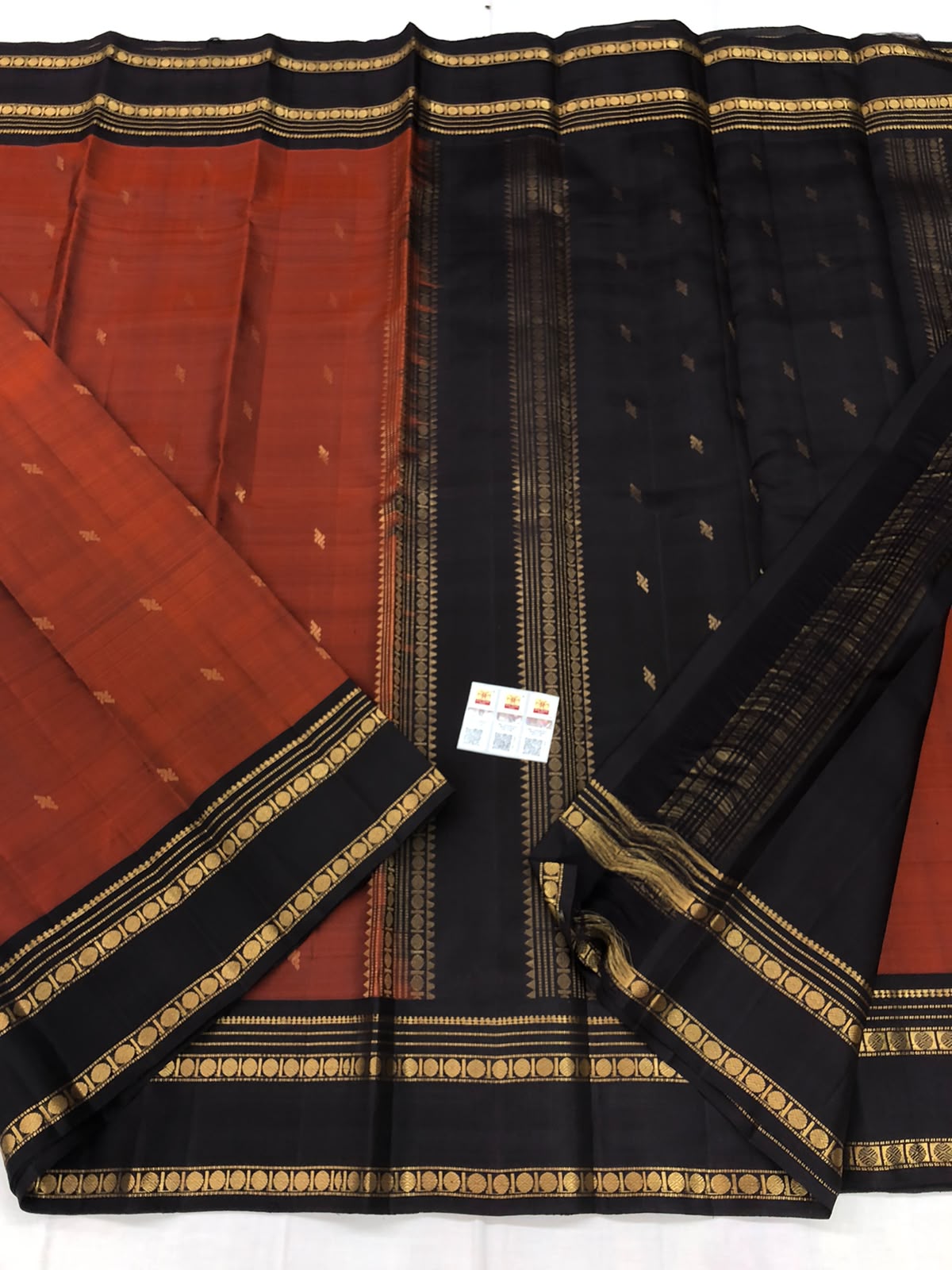 Vintage Kanchipuram Pure Silk Saree Bridal Indian Kanjivaram Sari SPK319