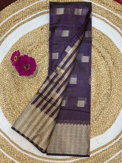 Purple Sari Indian Saree S42