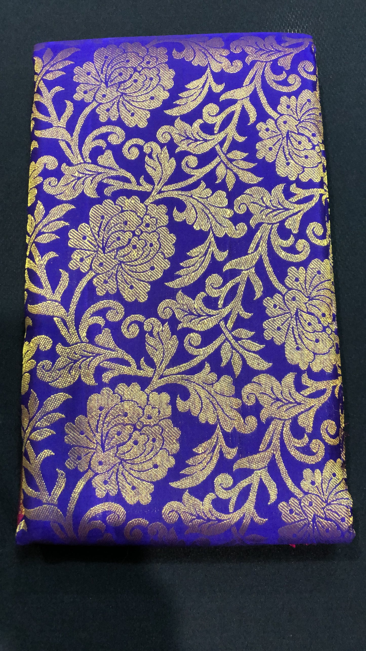 Bridal Kanchipuram Pure Silk Saree Blue & Pink Kanjivaram Sari| SPK