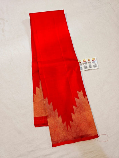 Kanchipuram Pure Silk Saree Bridal Indian Kanjivaram Sari SPK301