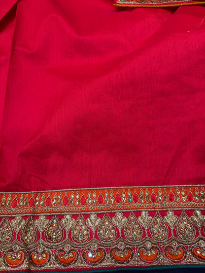 Sari Indian Fancy Party wear Saree Yellow SAR5
