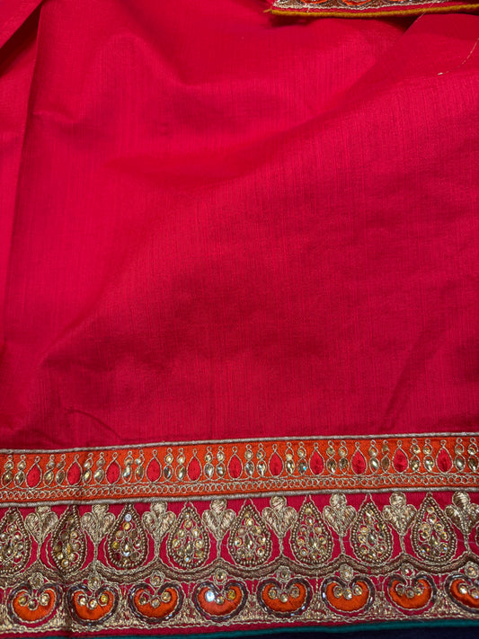 Sari Indian Fancy Party wear Saree Yellow SAR5