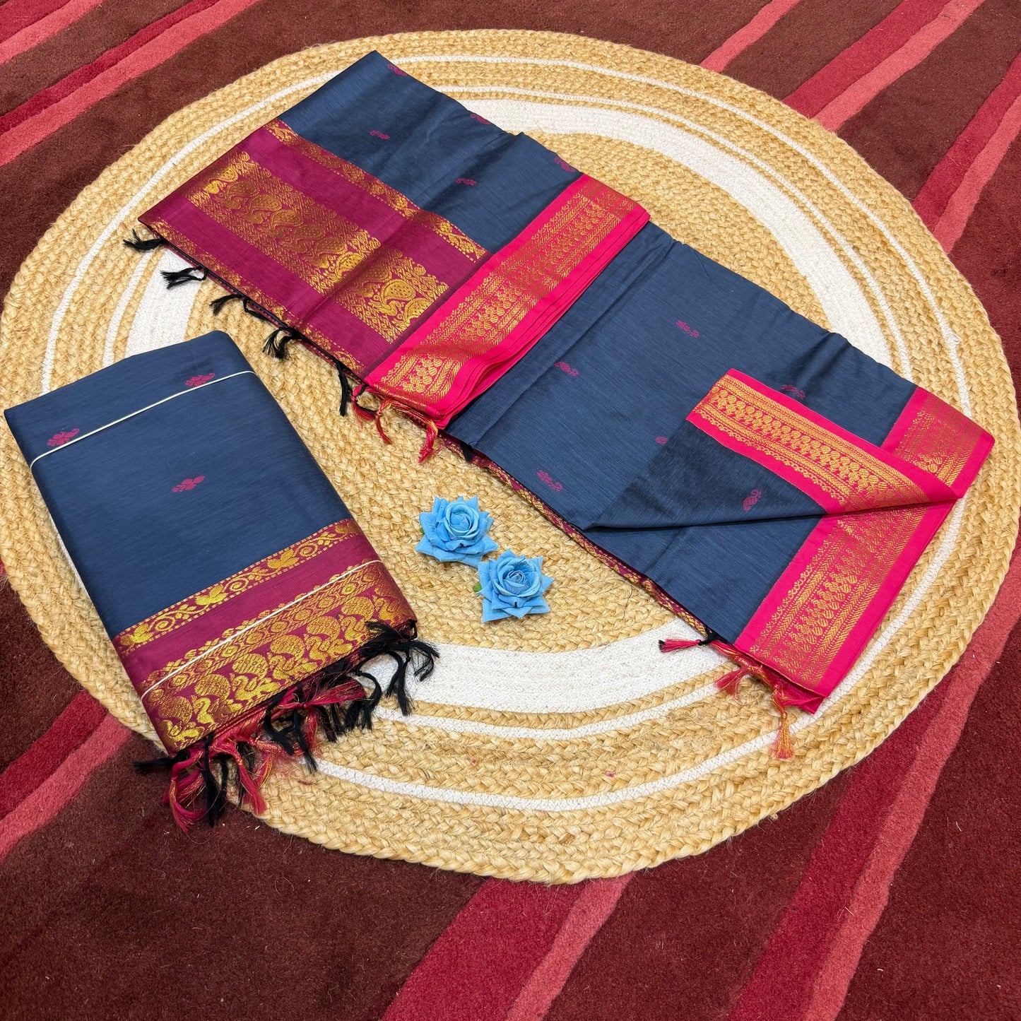 Kalyani Silk Cotton Sari South Indian Saree S140