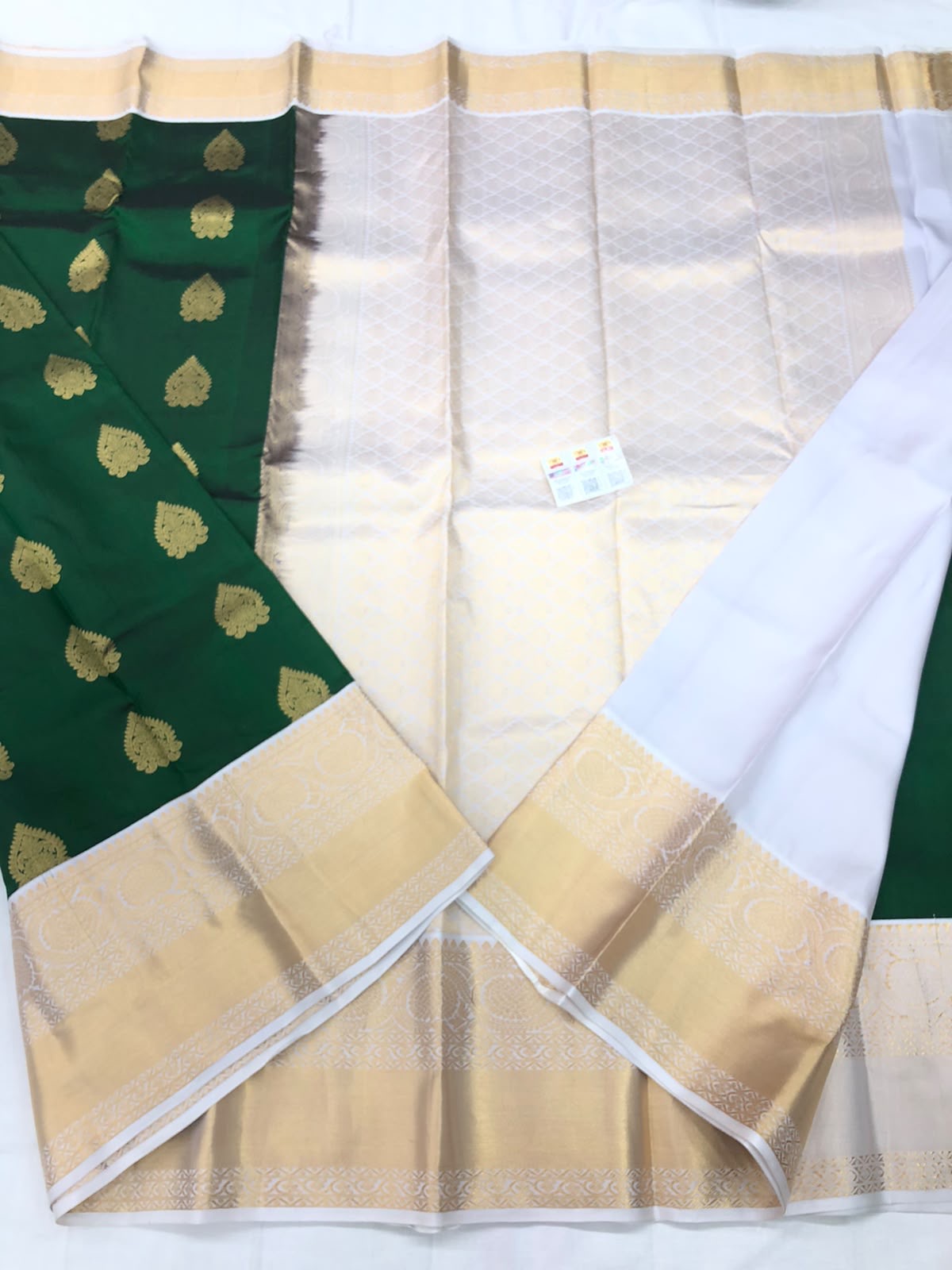 Kanchipuram Pure Silk Saree Bridal Indian Kanjivaram Sari SPK307