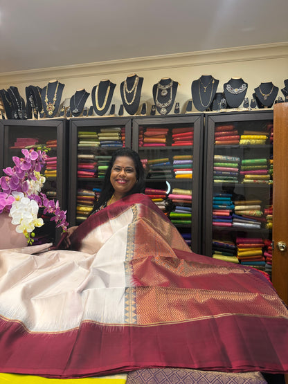 Kanchipuram Pattu Soft Silk Saree Pure Silk Bridal Sari | SS6