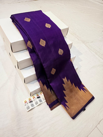 Kanchipuram Pure Silk Saree Bridal Indian Kanjivaram Sari SPK320