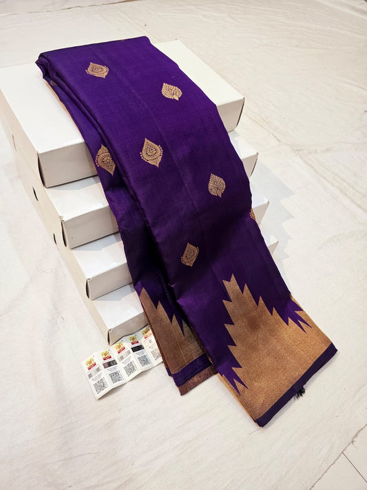 Kanchipuram Pure Silk Saree Bridal Indian Kanjivaram Sari SPK320