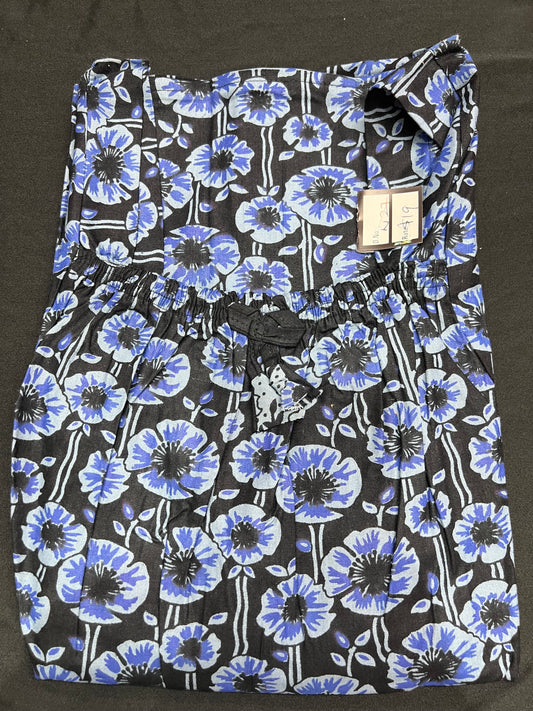 Free size Indian Cotton Nighty Nightgown NI27