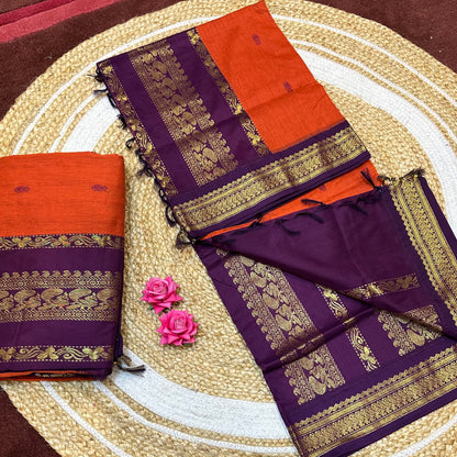 Kalyani Silk Cotton Sari South Indian Saree S140