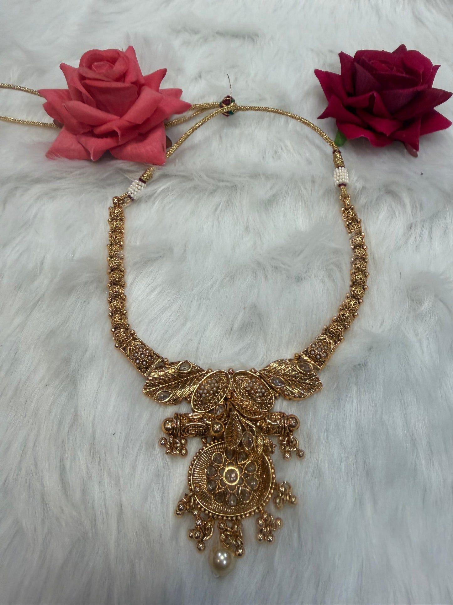 Traditional Indian Jewellery Brass Necklace N10