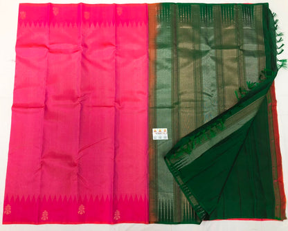 Kanchipuram Pure Silk Saree Bridal Indian Kanjivaram Sari SPK357