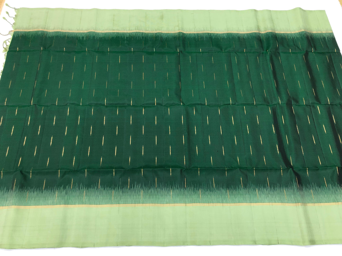 Kanchipuram Pattu Soft Silk Saree Pure Silk Sari Green | SS15