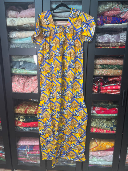 Free size Indian Cotton Nighty Nightgown NI11