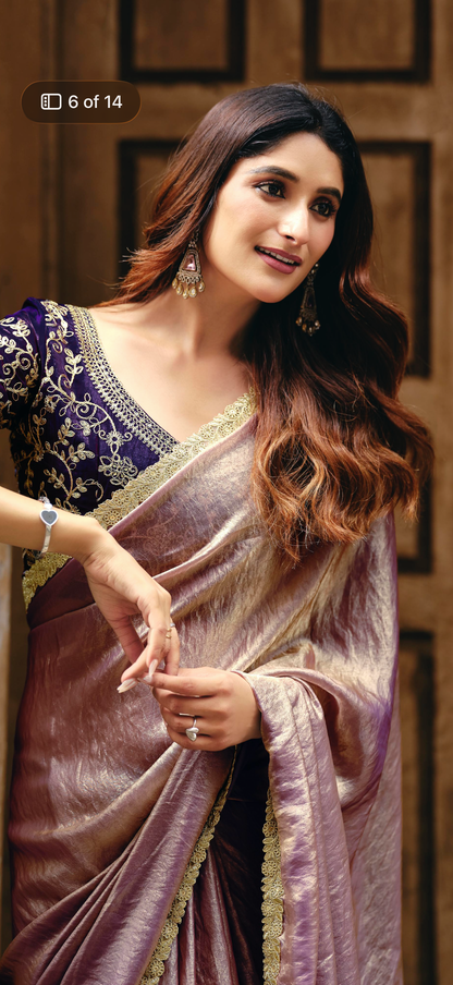 Indian Fancy Party wear Saree Fendi Silk Sari Green S137
