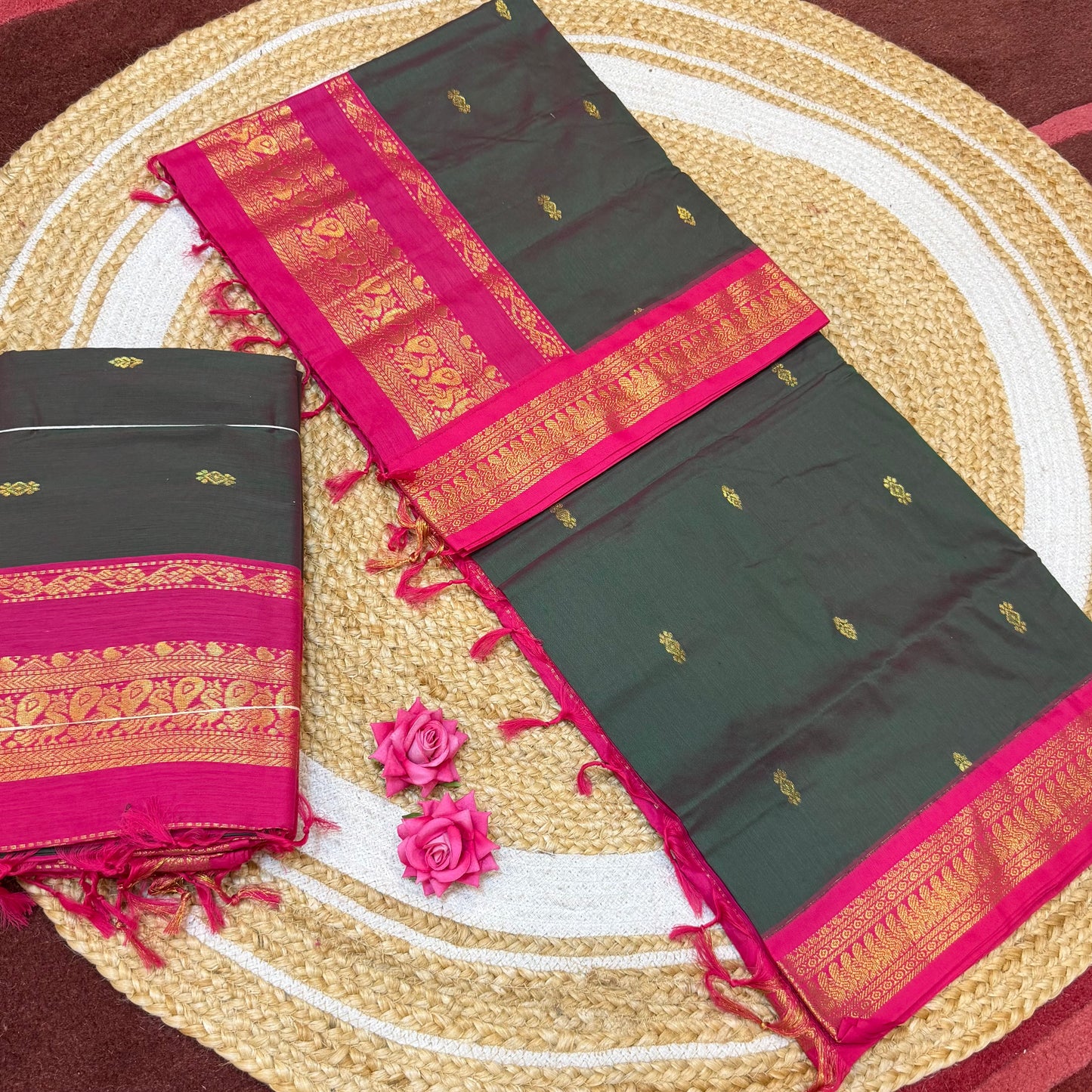Kalyani Silk Cotton Sari South Indian Saree S140