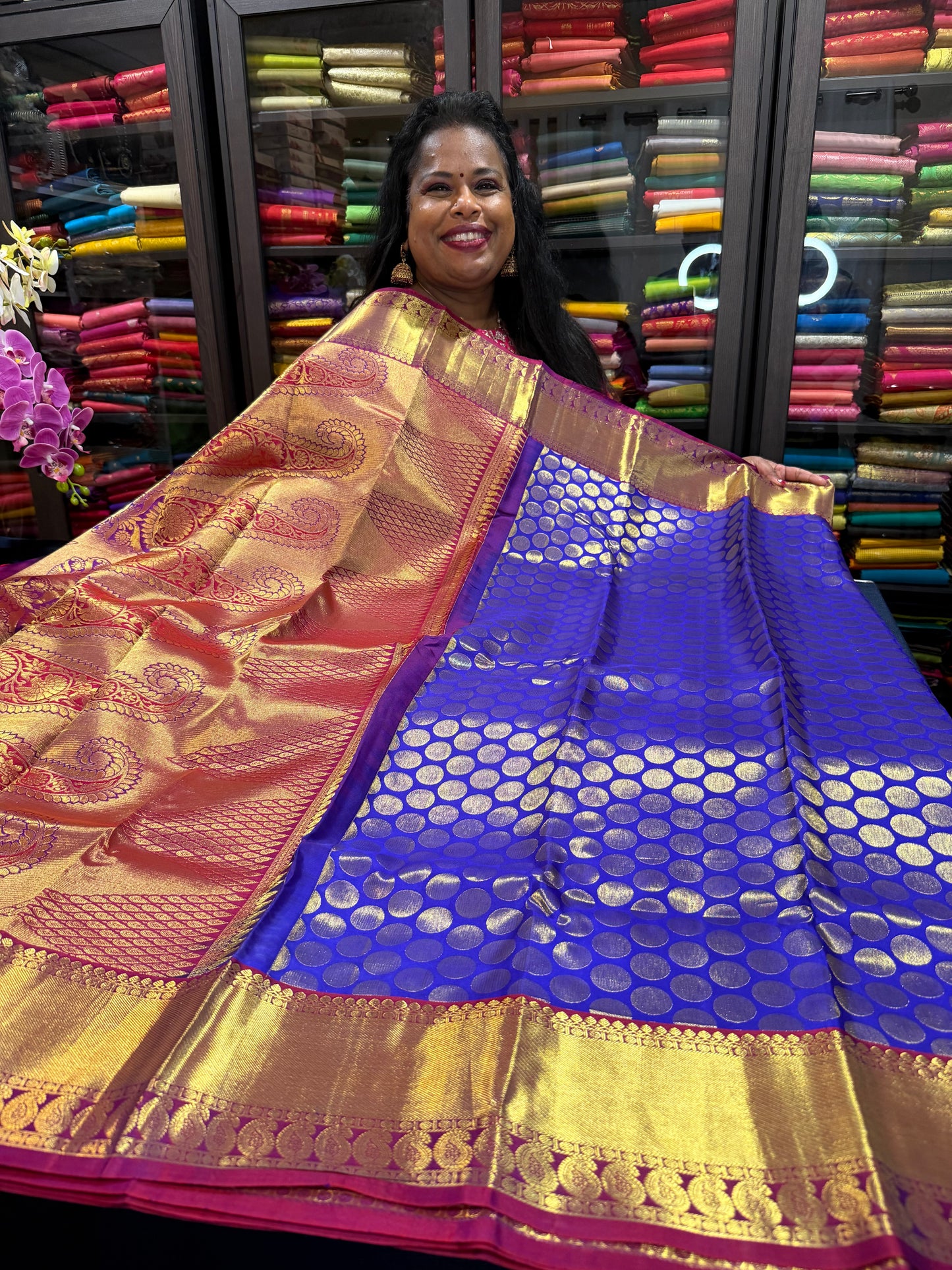 Bridal Kanchipuram Pure Silk Saree Kanjivaram Sari SPK461