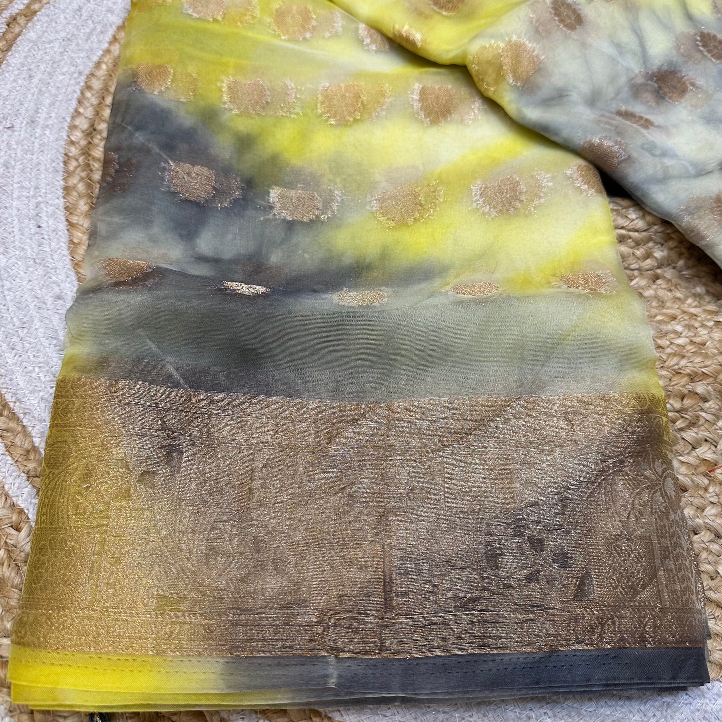 Sari Indian Fancy Casual wear Organza Banarasi Saree SAR6