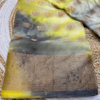 Sari Indian Fancy Casual wear Organza Banarasi Saree SAR6