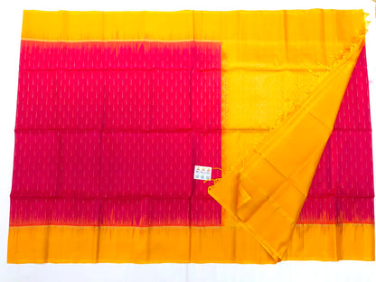 Kanchipuram Pattu Soft Silk Indian Saree Pure Silk Sari Yellow| SS30