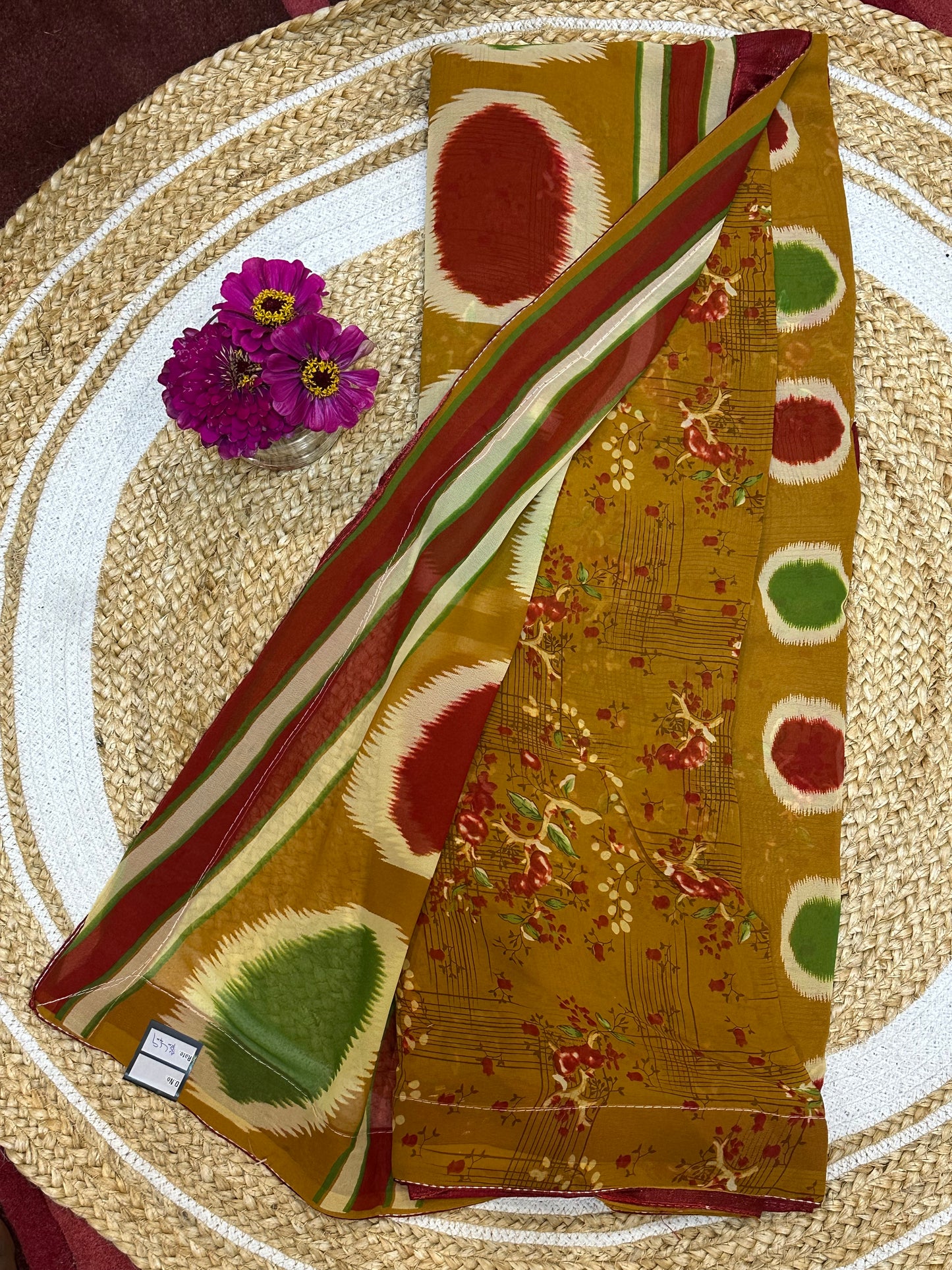 Casual wear Sari Indian Chiffon Saree S110