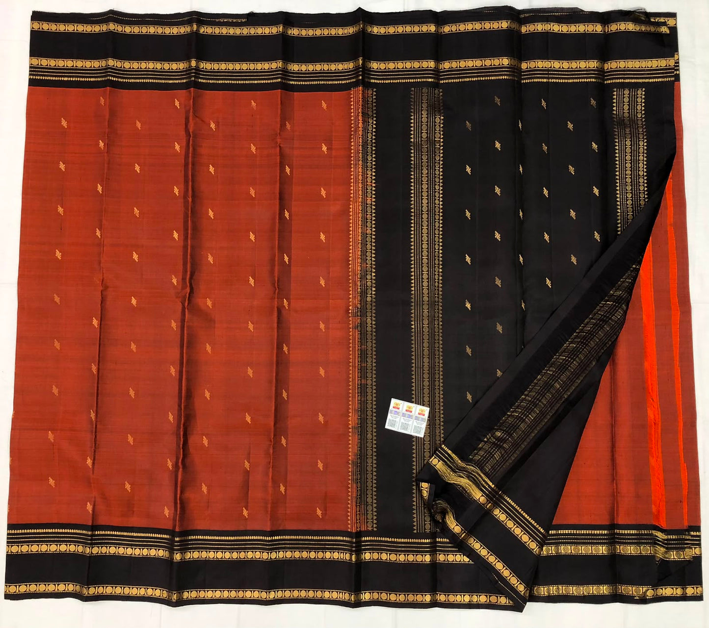 Vintage Kanchipuram Pure Silk Saree Bridal Indian Kanjivaram Sari SPK319