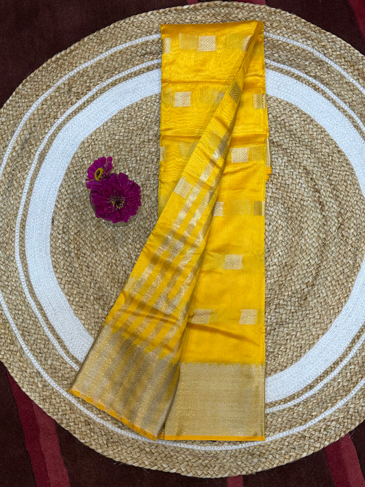 Yellow Sari Indian Saree S26
