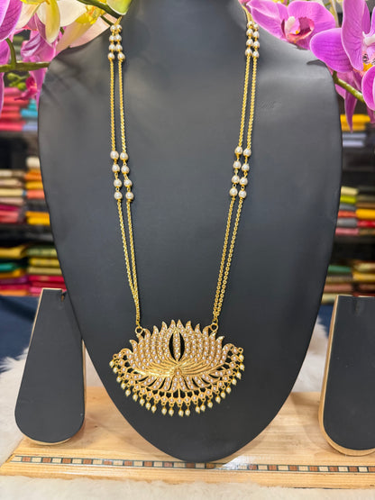 Impon Indian Necklace Pearls Pathakkam N16